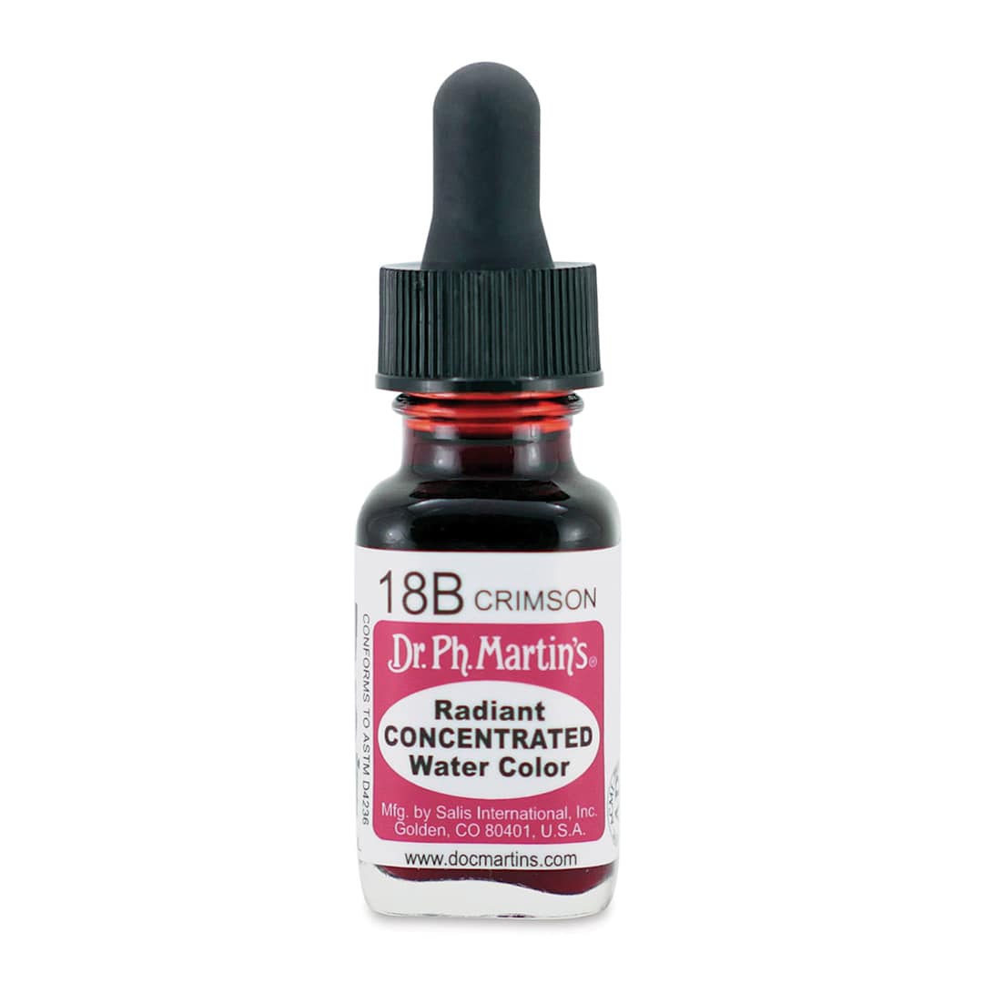 Open in modal - Dr. Ph. Martin's Radiant Concentrated Individual Watercolor - 1/2 oz, Crimson