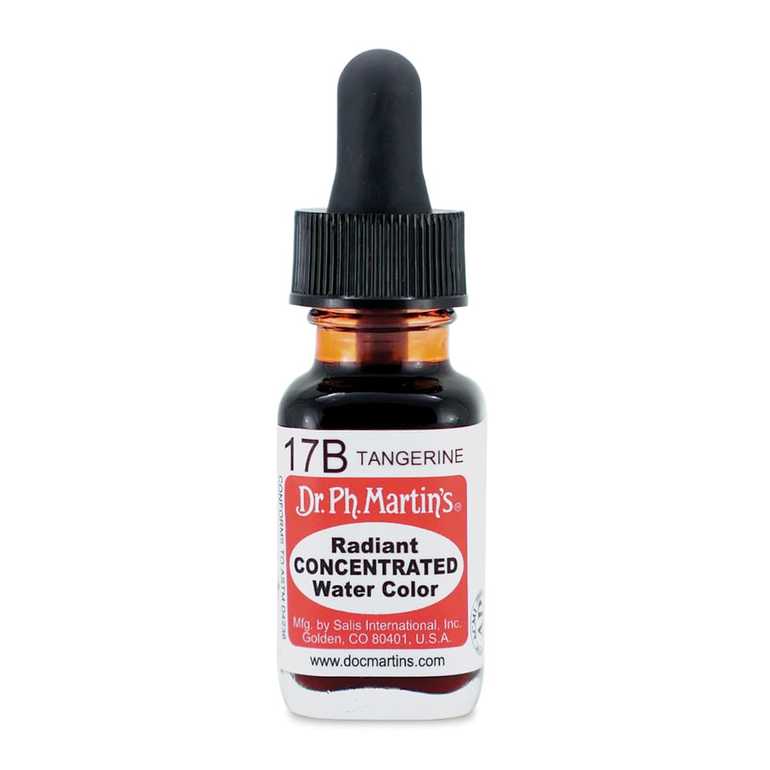 Open in modal - Dr. Ph. Martin's Radiant Concentrated Individual Watercolor - 1/2 oz, Tangerine