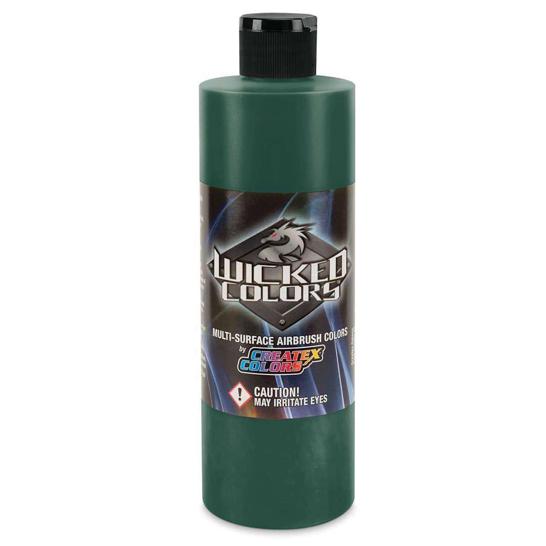 Open in modal - Createx Wicked Colors Airbrush Color - 16 oz, Detail Viridian - front