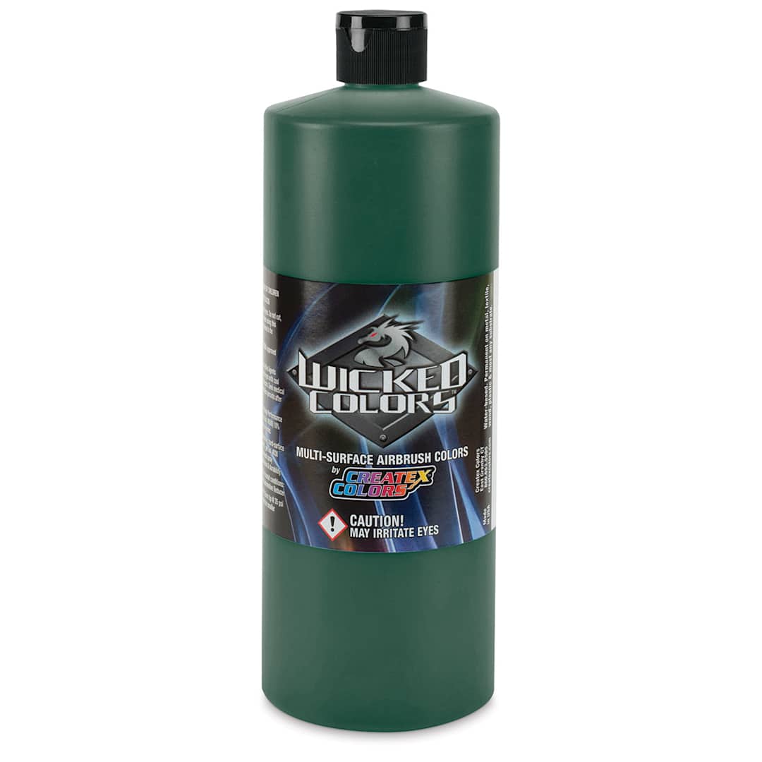 Open in modal - Createx Wicked Colors Airbrush Color - 32 oz, Detail Viridian