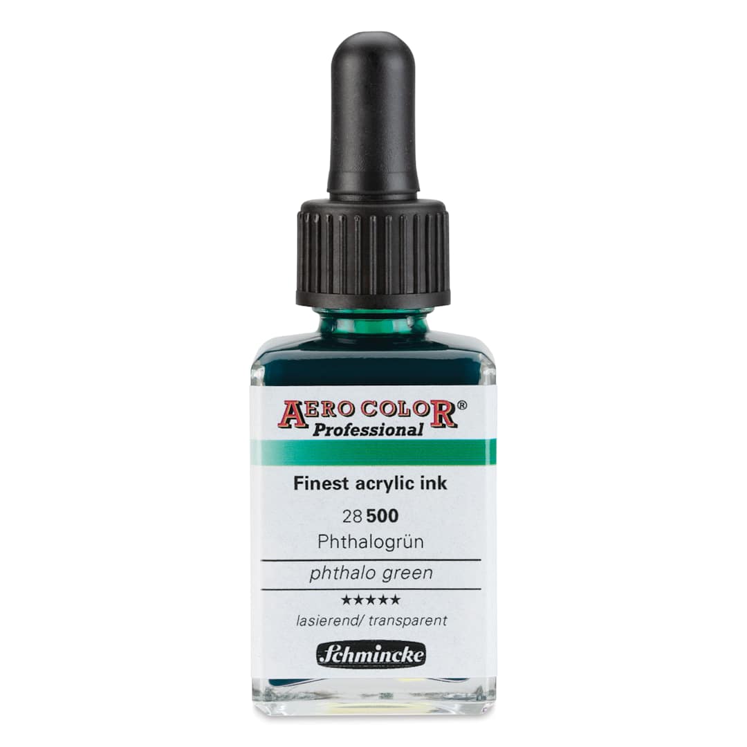 Open in modal - Schmincke Aero Color Professional Airbrush Color - 28 ml, Phthalo Green