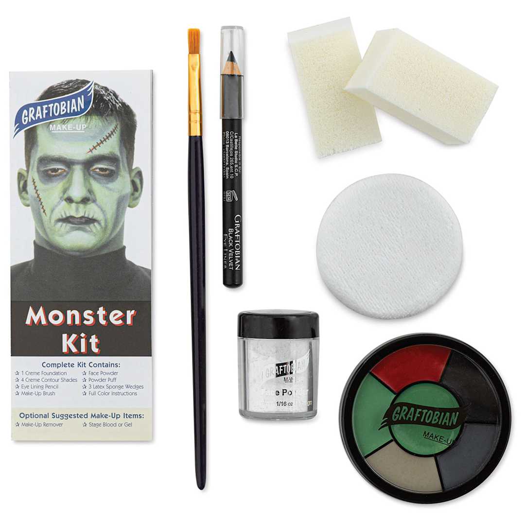 Open in modal - Graftobian Halloween Makeup Kit - Components of Monster Kit