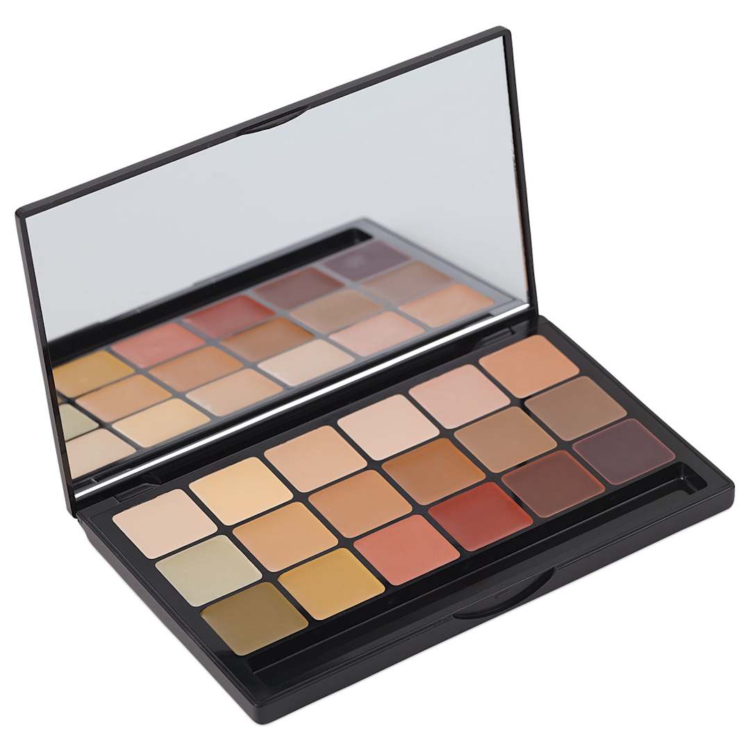Open in modal - Graftobian HD Glamour Creme Palettes - Angled view of Global Color Corrector