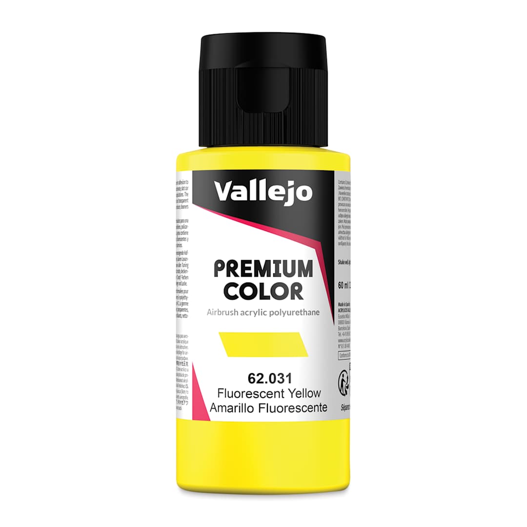 Open in modal - Vallejo Premium Airbrush Colors - 60 ml, Fluorescent Yellow