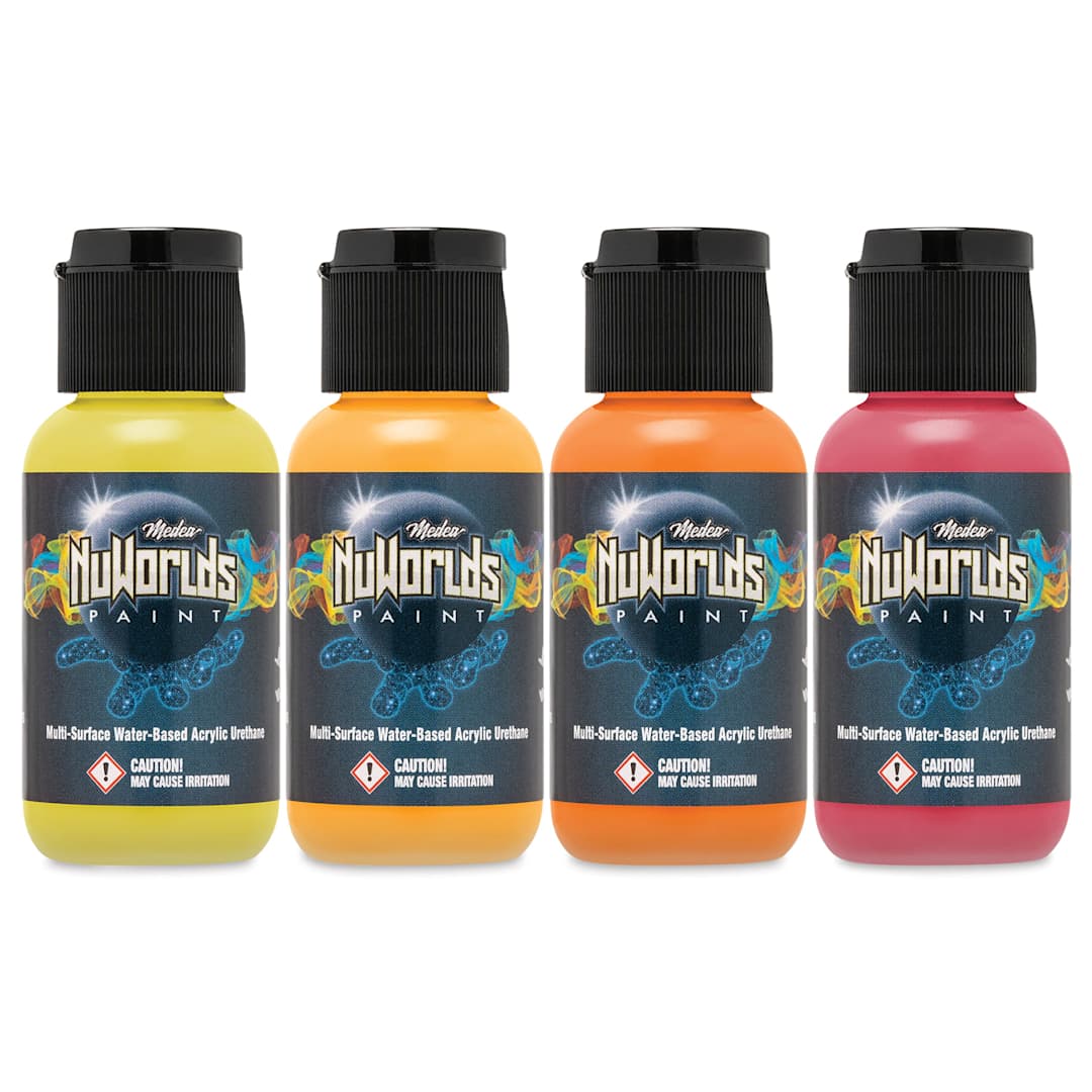 Open in modal - Iwata Medea NuWorlds Airbrush Paints - Warm Impenetrable, Set of 4