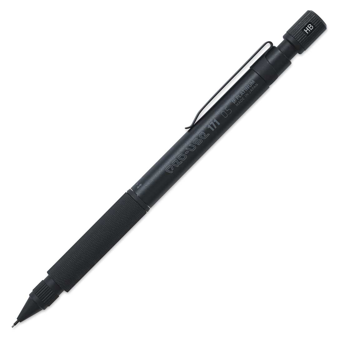 Open in modal - Platinum Pro-Use 171 Mechanical Pencil - Matte Black, 0.5 mm, out of packaging