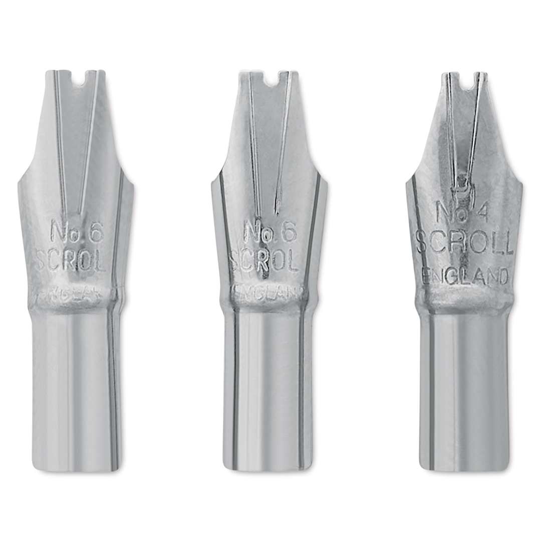 Open in modal - Manuscript Leonardt Dip Pen Nibs - Shadow, Set of 3