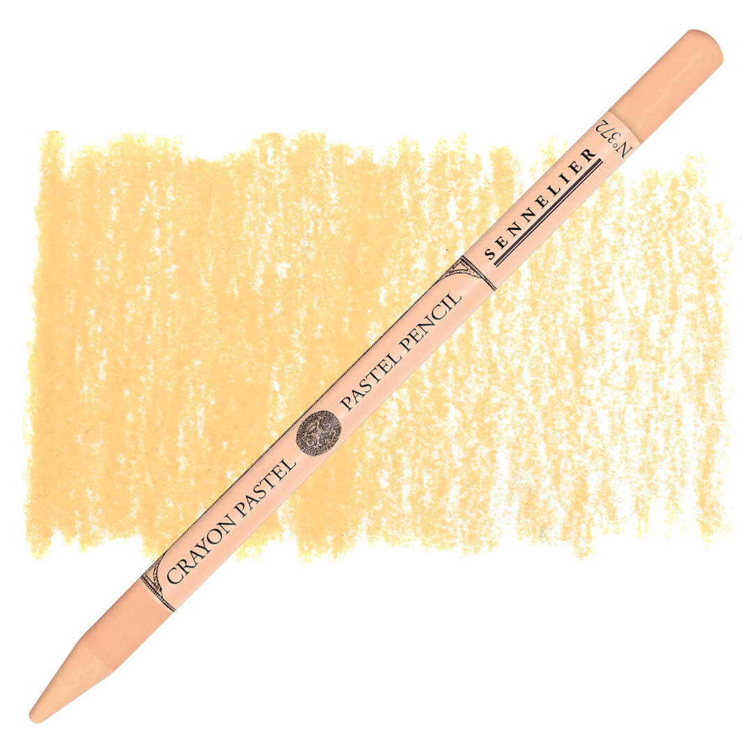 Open in modal - Sennelier Woodless Pastel Pencil - Indian Yellow, pencil and swatch
