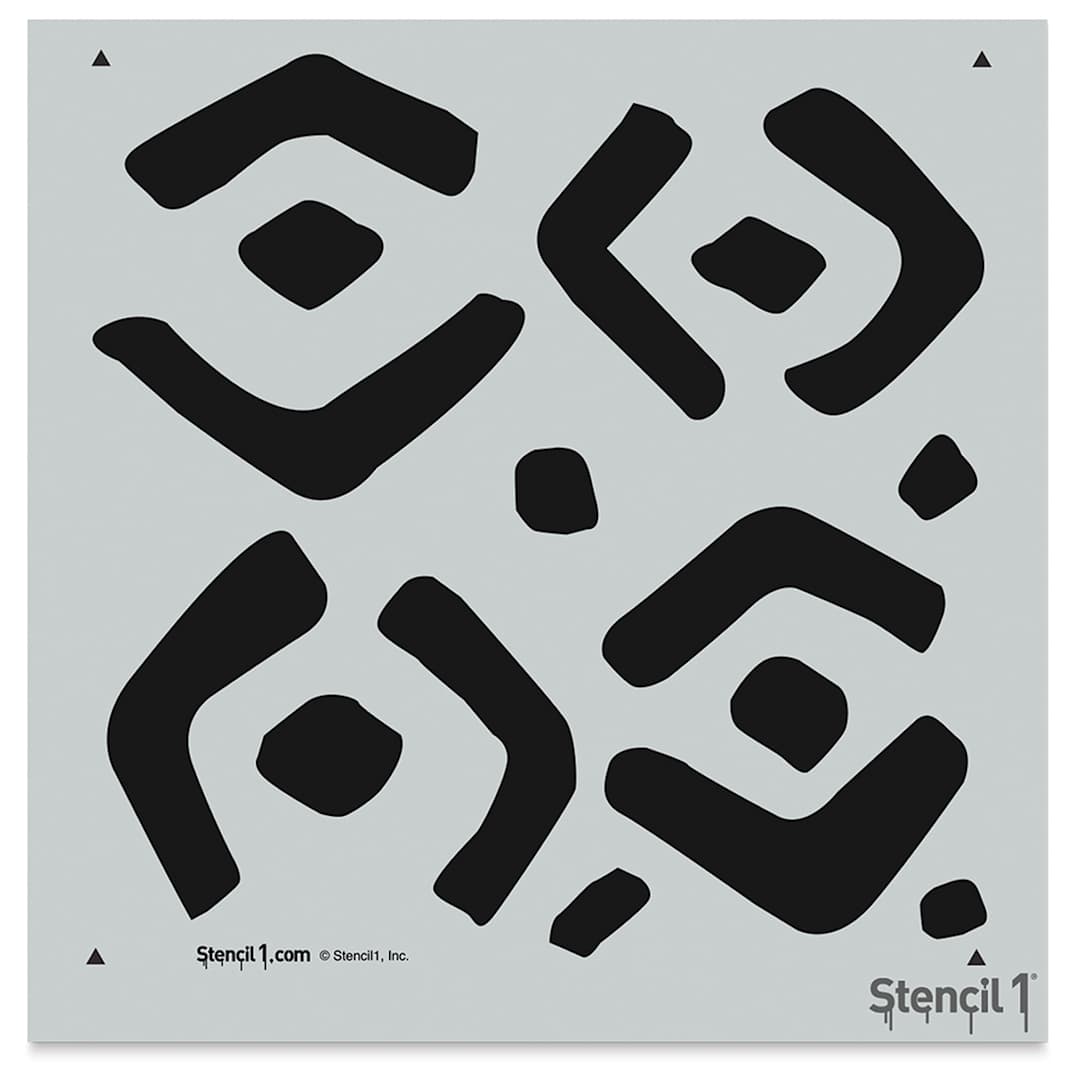 Open in modal - Stencil1 Stencil - Kuba, Repeat Pattern, 11" x 11"