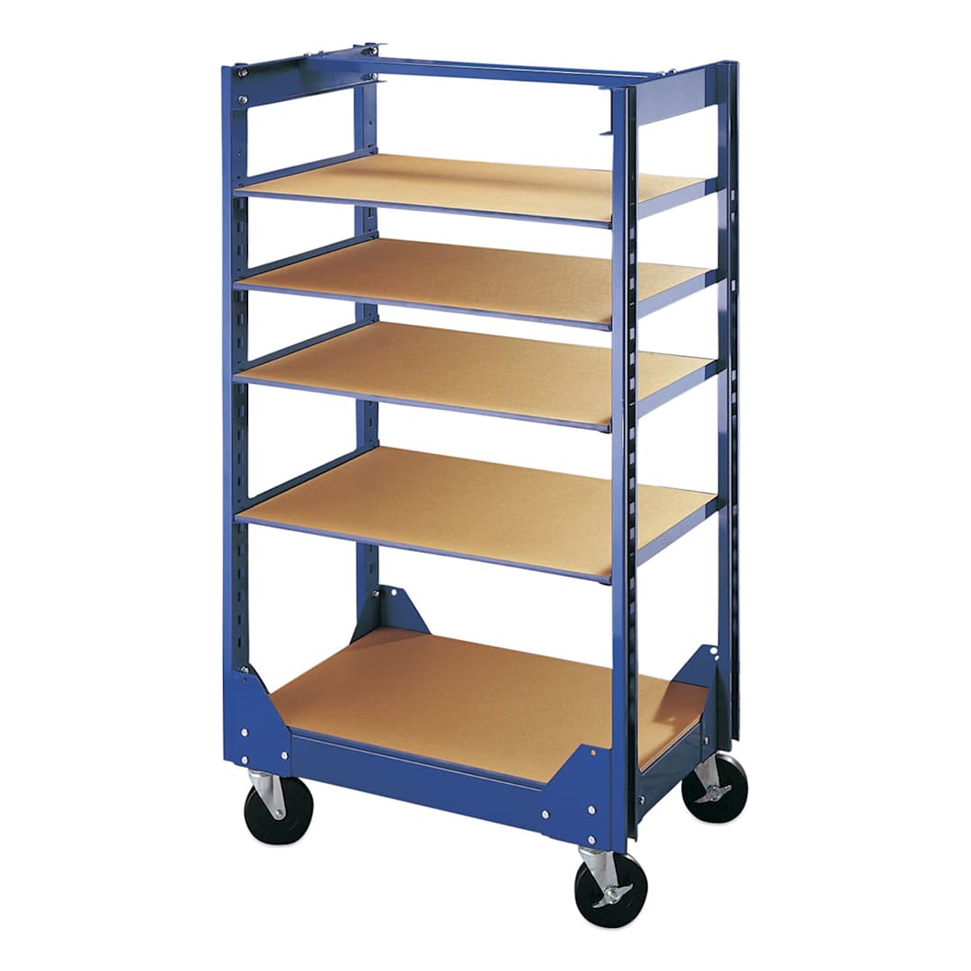 Open in modal - North Star Shelf Truck - Angled view of Shelf Truck shown with five shelves (Shelves sold separately)