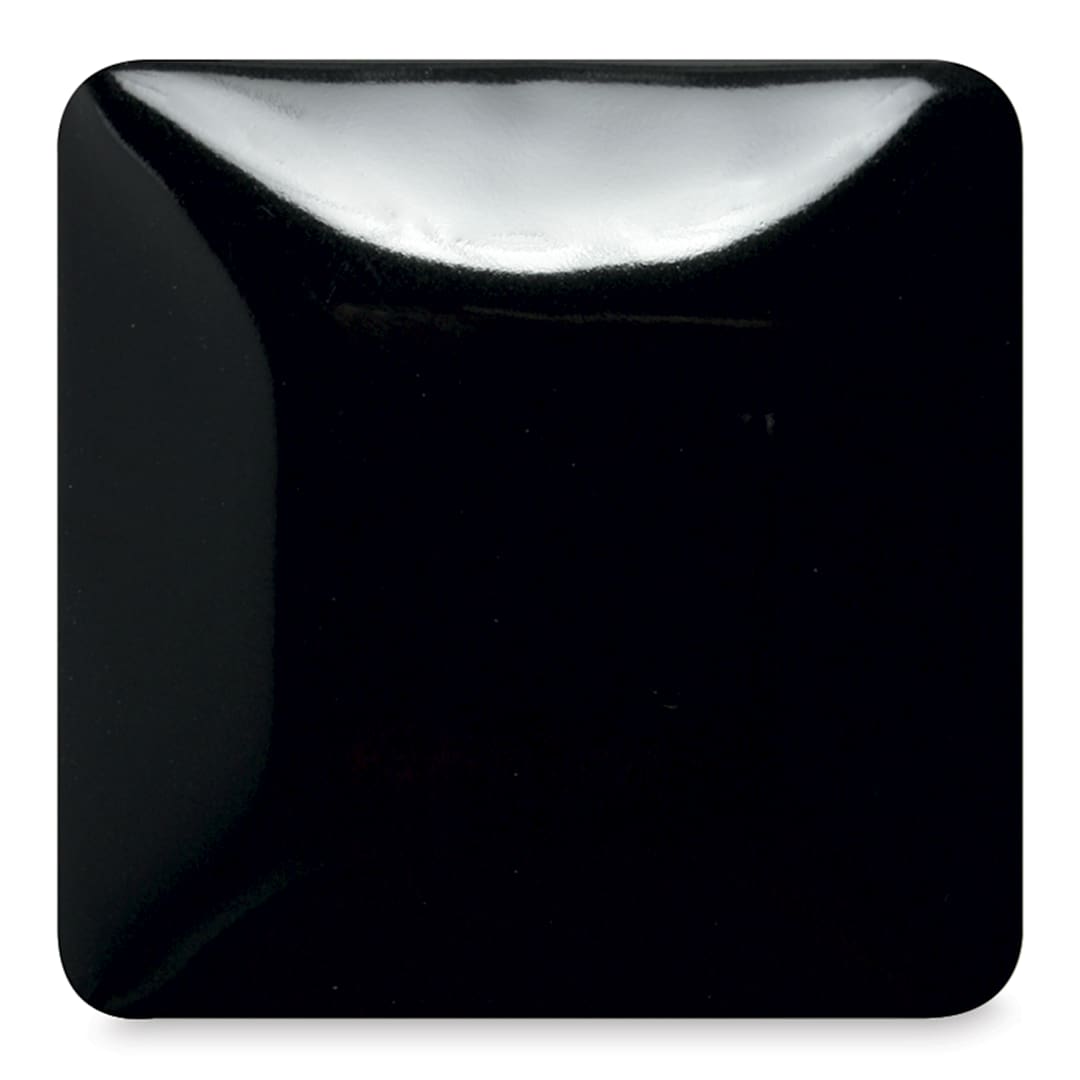 Open in modal - Mayco Stroke & Coat Wonderglaze - Tuxedo, fired at cone 06 oxidation