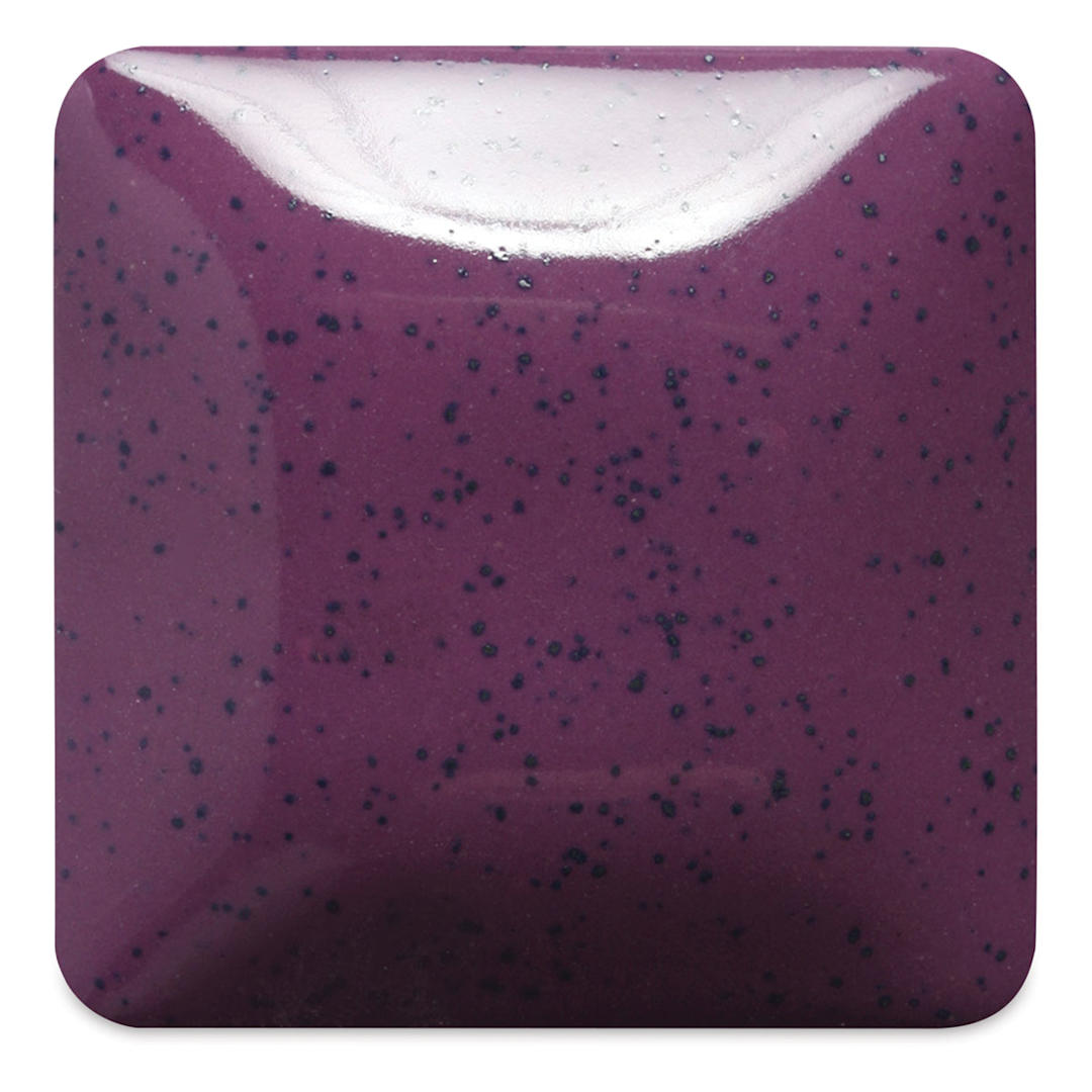 Open in modal - Mayco Speckled Stroke & Coat Glazes - Speckled Grapel, fired at cone 06 oxidation