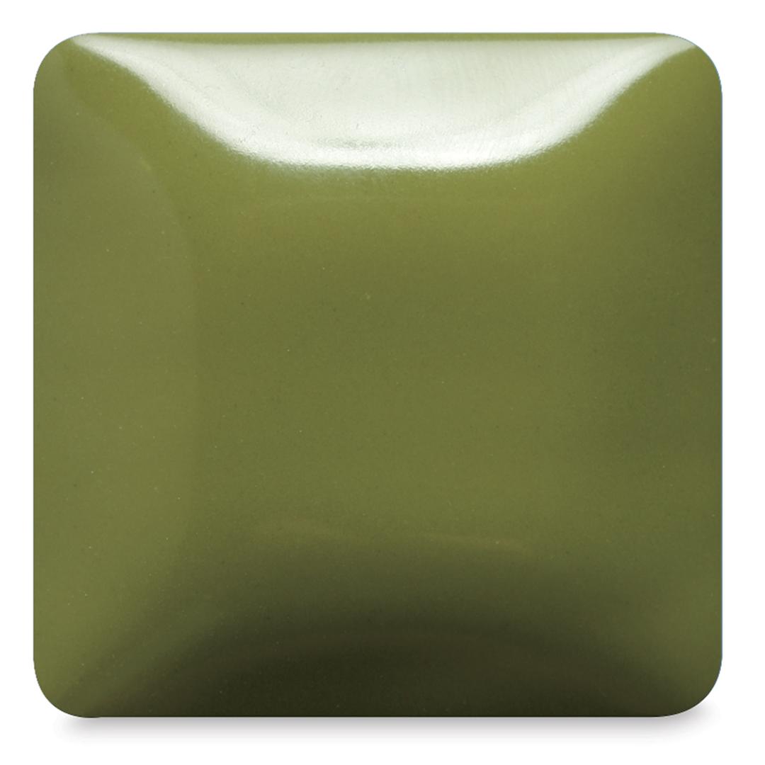 Open in modal - Mayco Stroke & Coat Wonderglaze - Toad-aly Green, fired at cone 06 oxidation