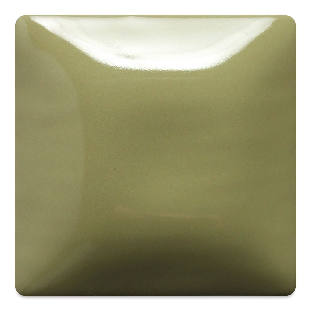 Open in modal - Mayco Stroke & Coat Wonderglaze - It's Sage fired to cone 06 oxidation