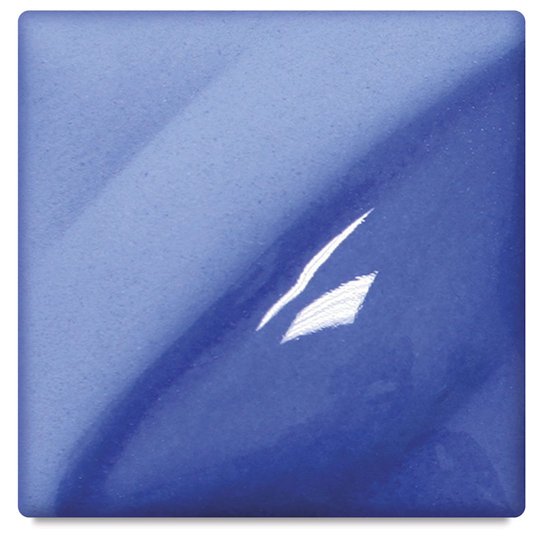 Open in modal - Amaco Lead-Free Velvet Underglaze - Medium Blue, 2 oz