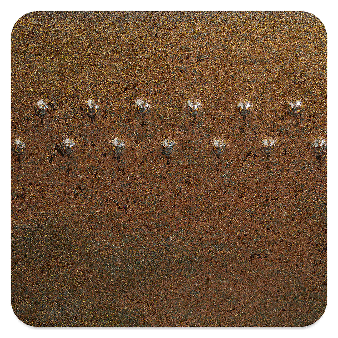 Open in modal - Amaco Potter's Choice Glaze - Cosmic Gold Dust fired to cone 5 oxidation