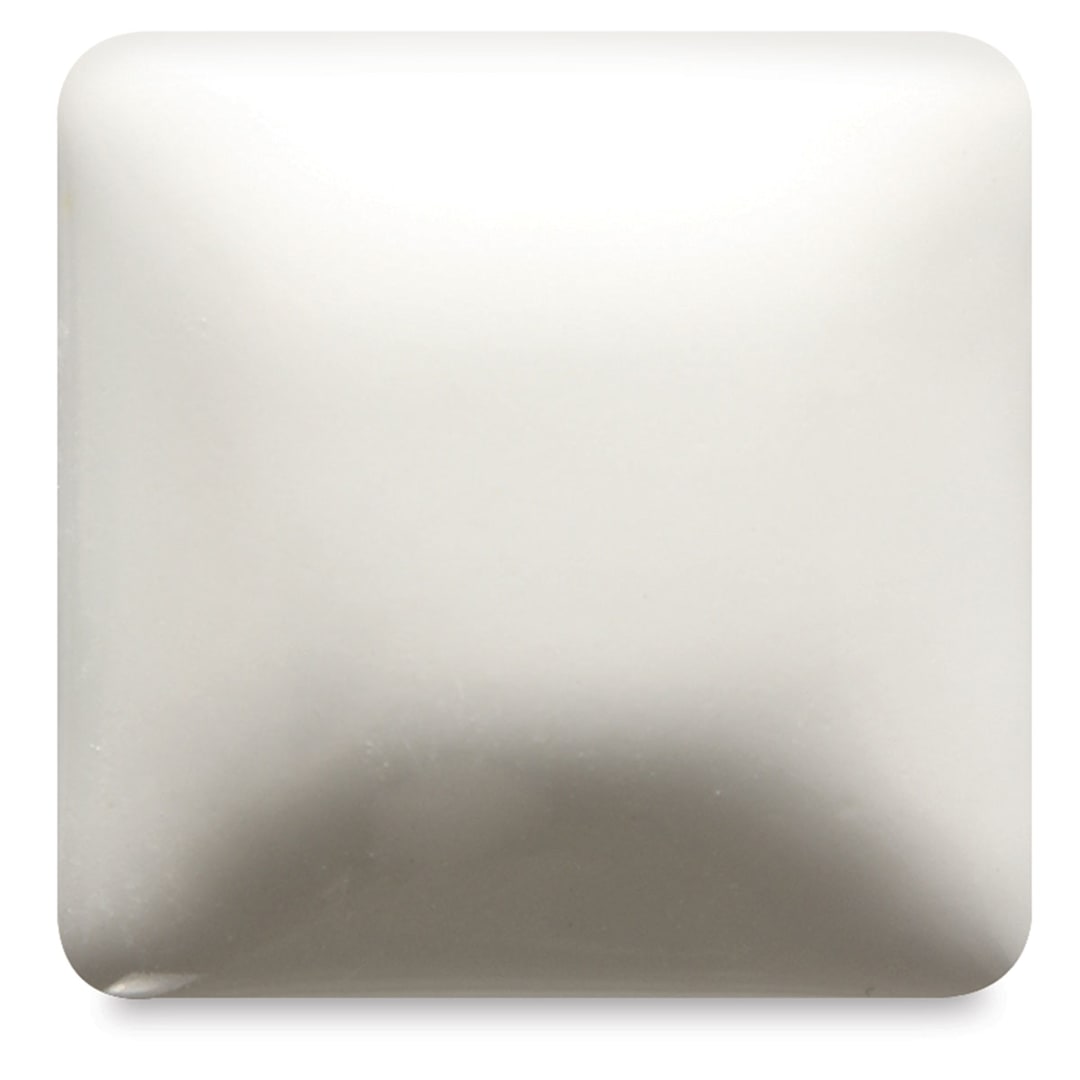 Open in modal - Blick Essentials Gloss Glaze - Bright White, fired at Cone 06 oxidation