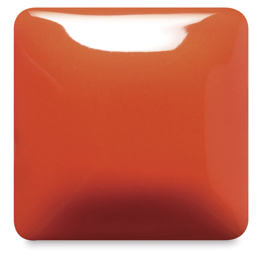 Open in modal - Blick Essentials Gloss Glaze - Pint, Mandarin, fired at Cone 06 oxidation