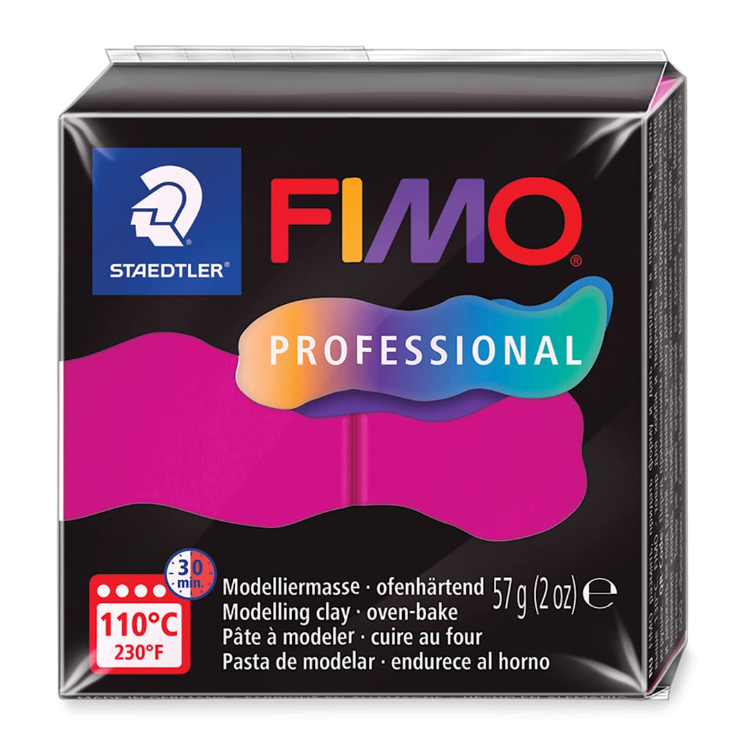 Open in modal - Staedtler Fimo Professional Polymer Clay - True Magenta, 2 oz, packaging