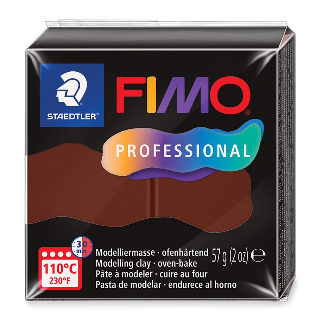 Open in modal - Staedtler Fimo Professional Polymer Clay - Chocolate, 2 oz, packaging
