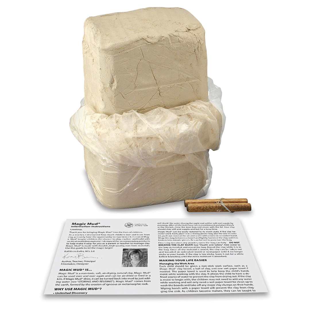 Open in modal - Magic Mud Multi-Project Pack - Clay Blocks, Wire cutter, and Lesson plan Components of pack shown