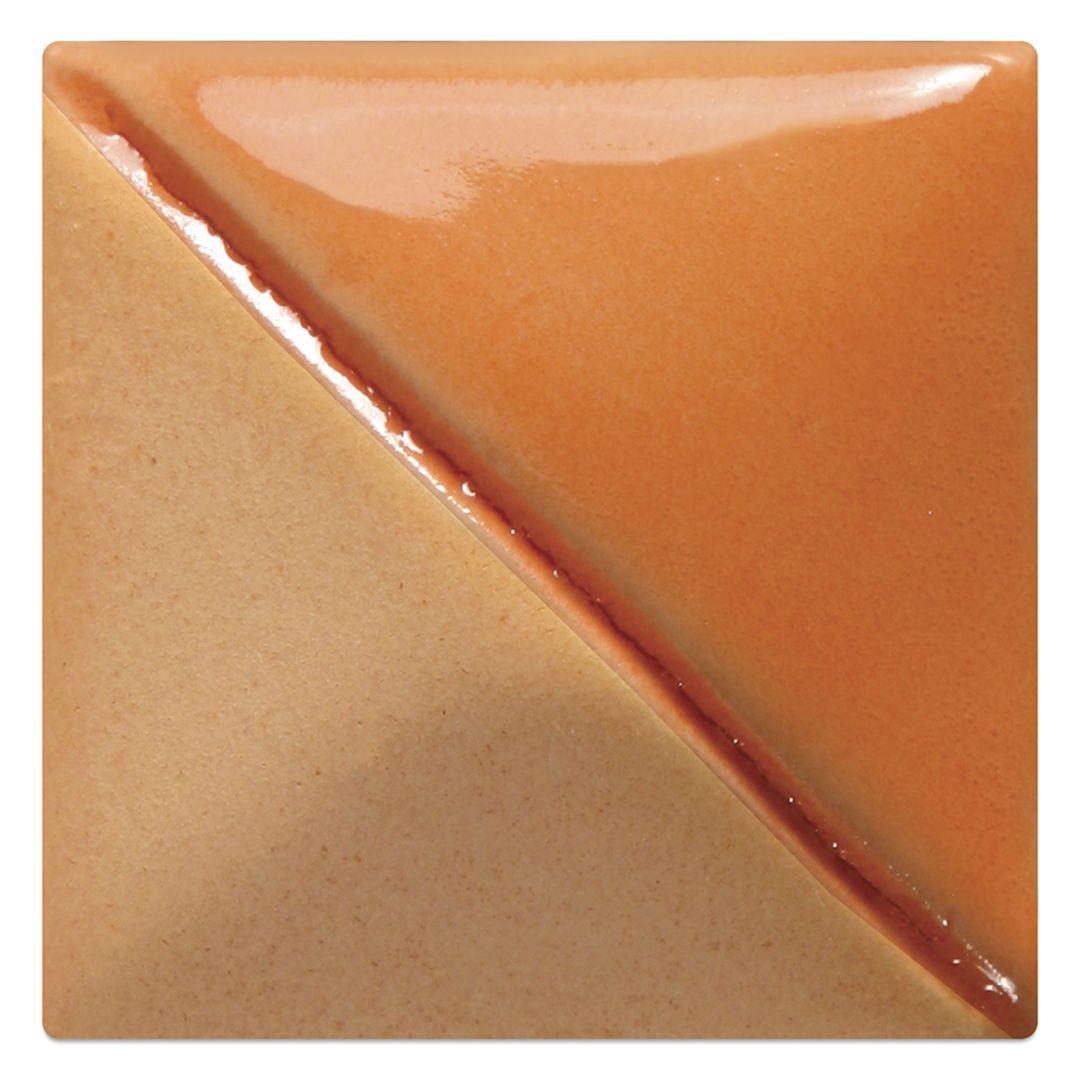 Open in modal - Mayco Fundamentals Underglaze - Orange Sorbet - fired at cone 06 oxidation