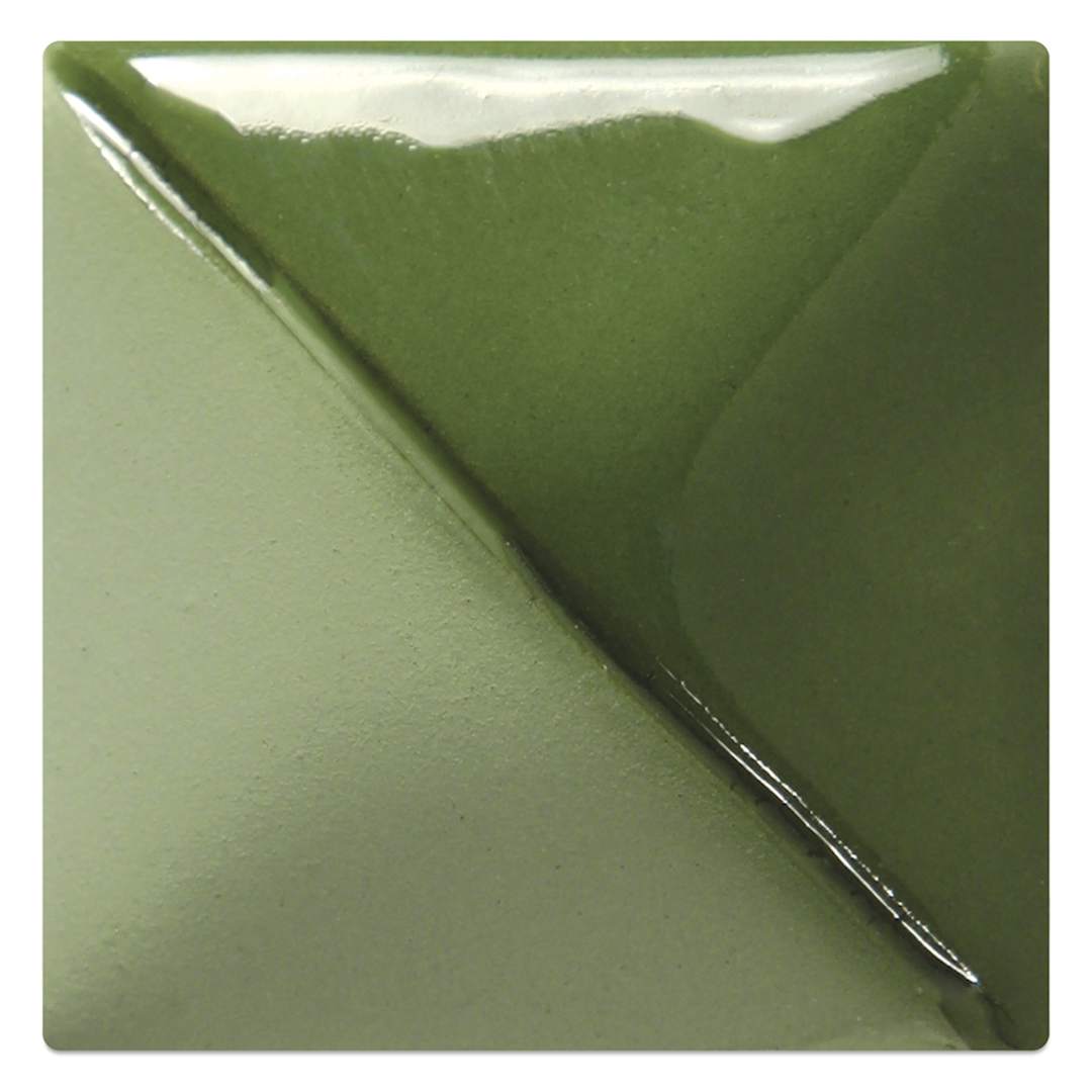 Open in modal - Mayco Fundamentals Underglaze - Leaf Green - fired at cone 06 oxidation