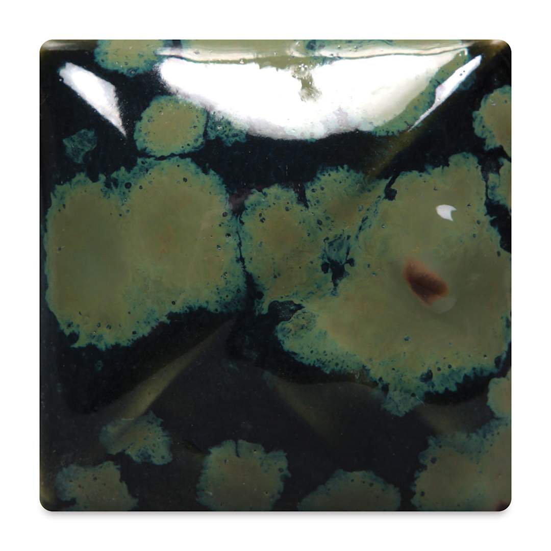 Open in modal - Mayco Stoneware Crystal Glaze - Olive Float fired to cone 6 oxidation