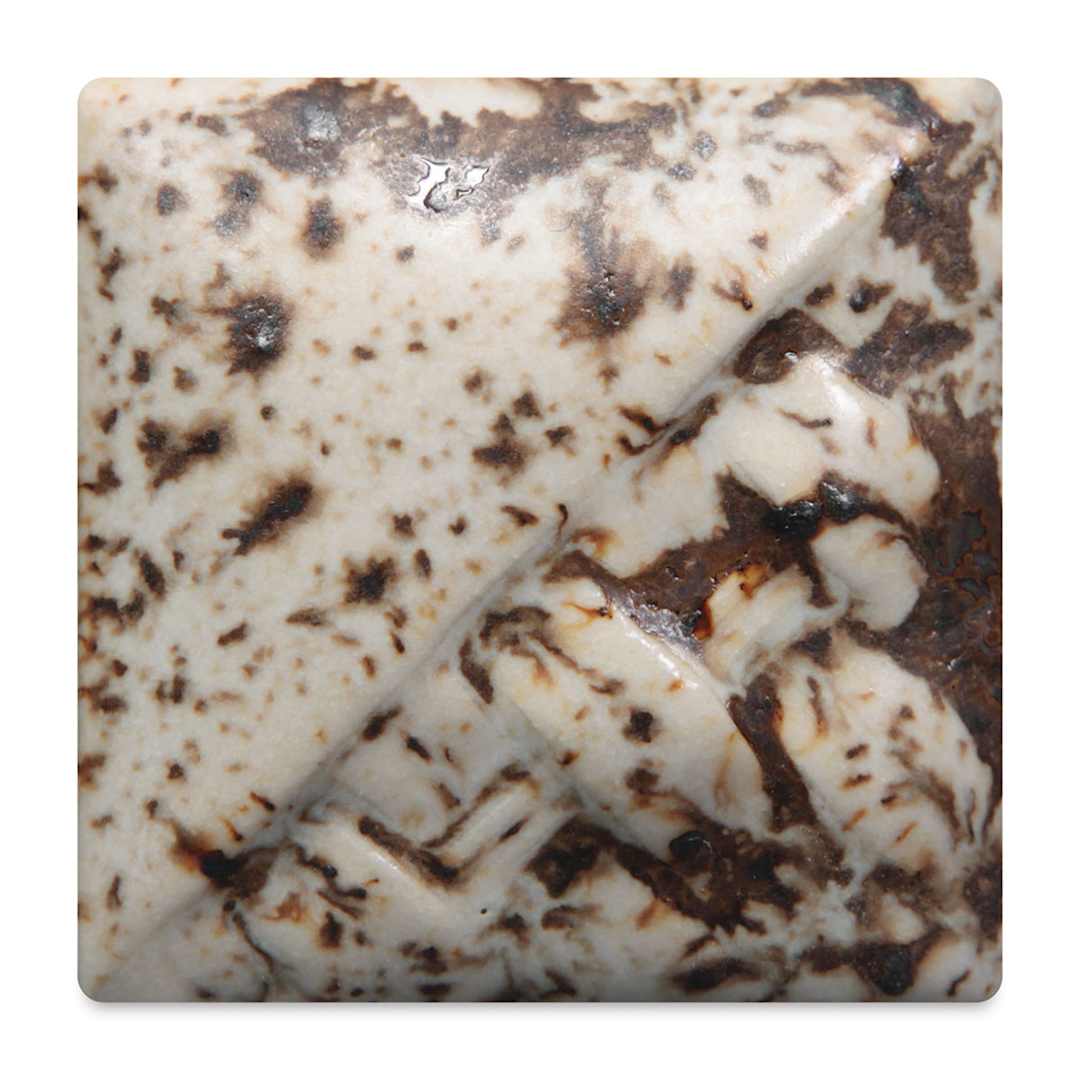Open in modal - Mayco Stoneware Crystal Glaze - Winter Wood fired to cone 6 oxidation