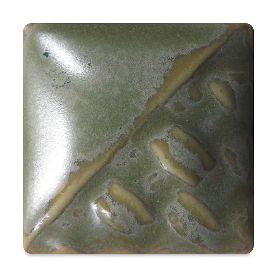 Open in modal - Mayco Stoneware Classic Glaze - Green Tea, fired at cone 6 oxidation