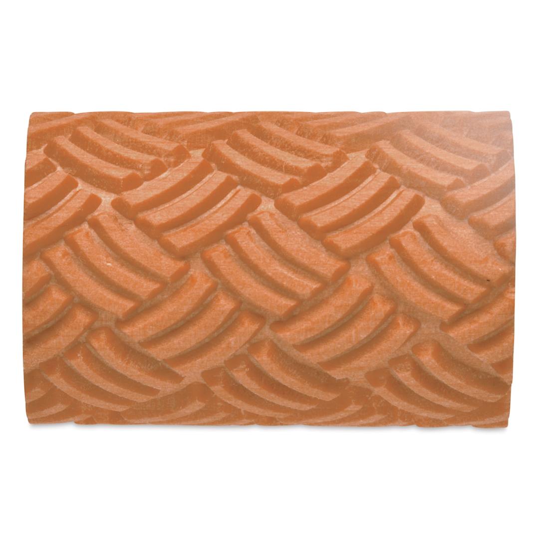 Open in modal - MKM Pottery Tools Large Handle Roller - Basket Weave
