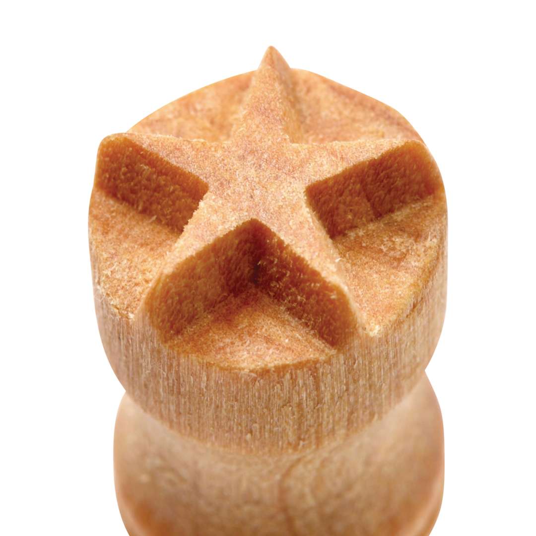 Open in modal - MKM Pottery Tools Small Round Stamp - SCS-084, Five-Point Star