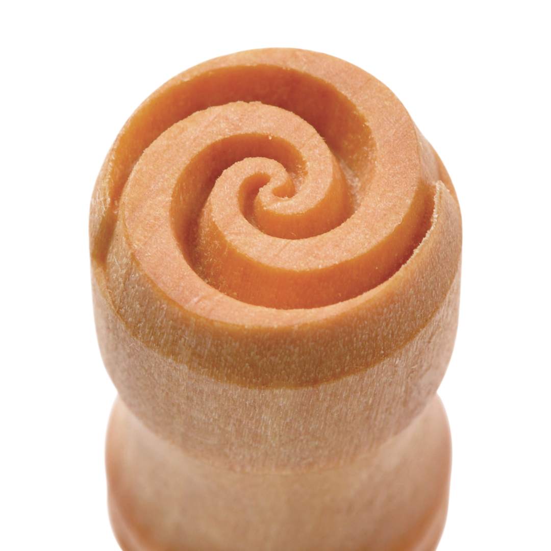 Open in modal - MKM Pottery Tools Small Round Stamp - SCS-121, Spiral 2
