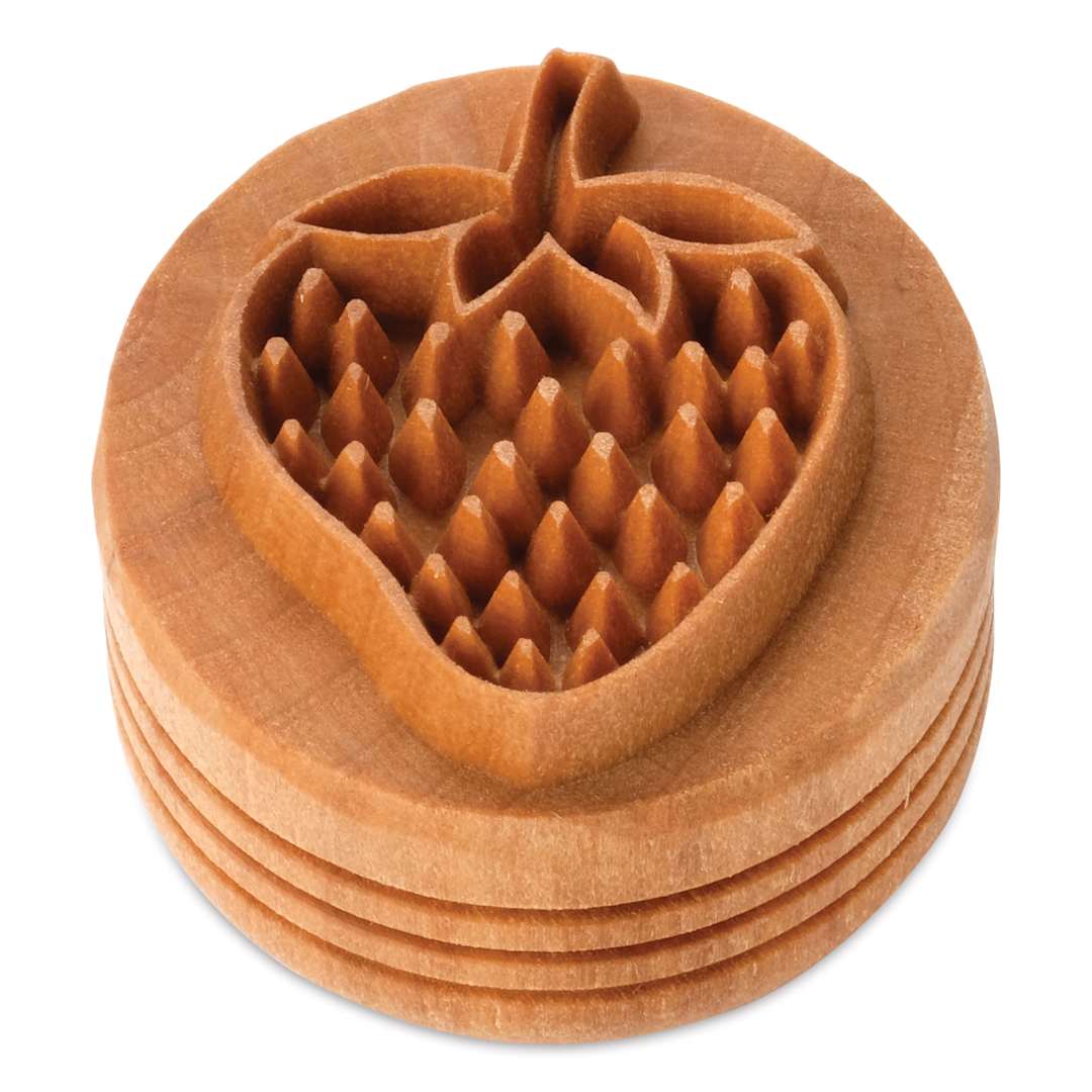 Open in modal - MKM Pottery Tools Large Round Stamp - SCL-168, Strawberry