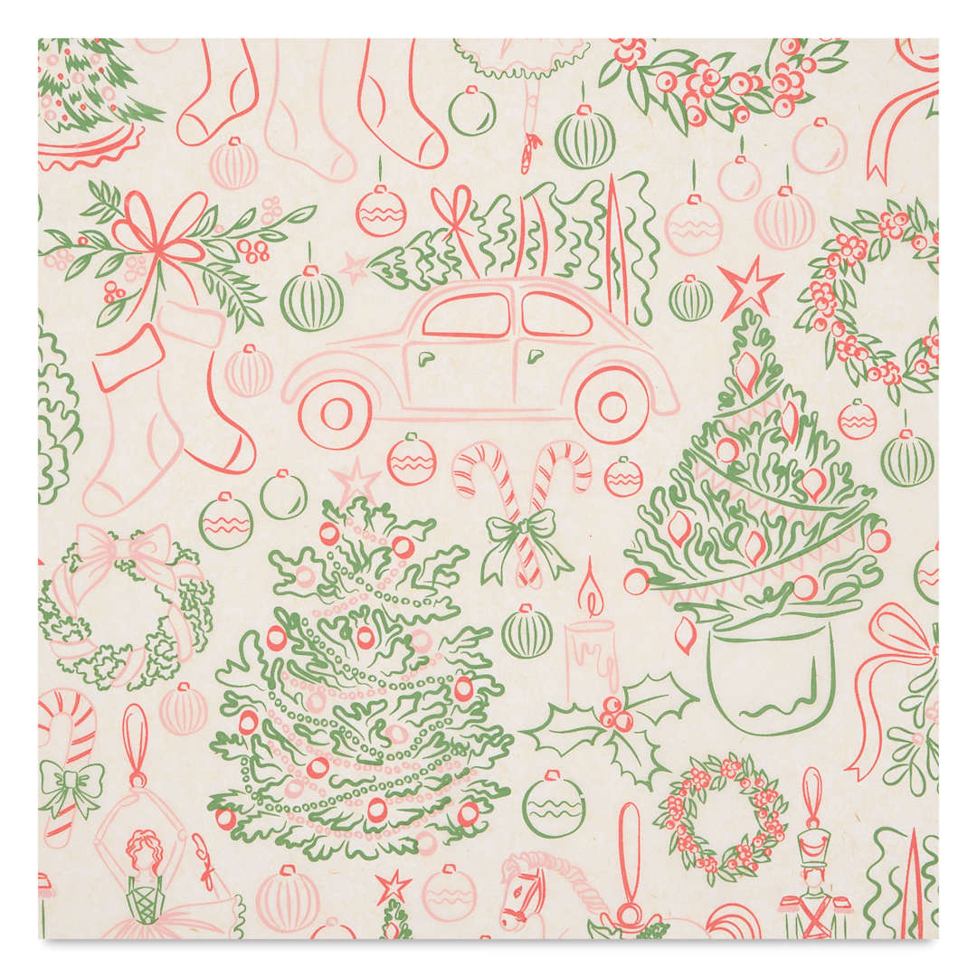 Open in modal - Elan Transfers Underglaze Transfer Sheet - Joyful Holiday, Assorted Colors close up