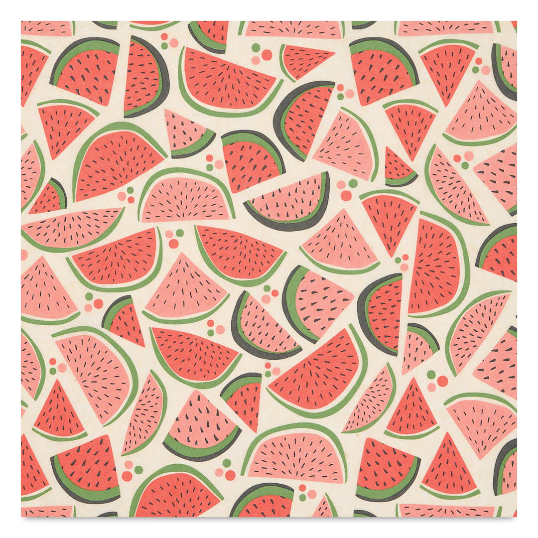 Open in modal - Elan Transfers Underglaze Transfer Sheet - Watermelon, Assorted Colors close up