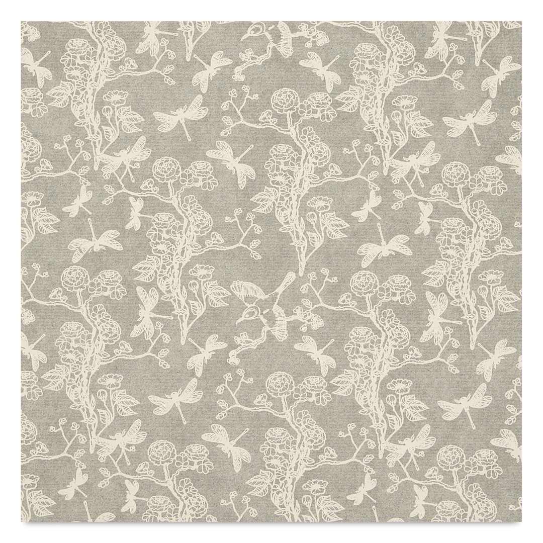 Open in modal - Elan Transfers Underglaze Transfer Sheet - Chinoiserie, White close up