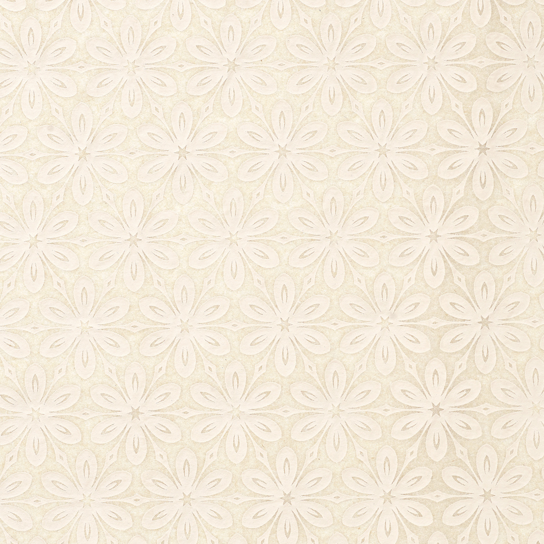 Open in modal - Elan Transfers Underglaze Transfer Sheet - Floral Wallpaper, White - close-up