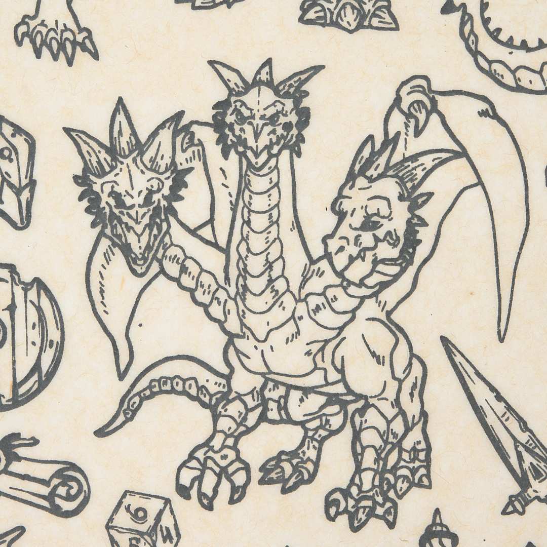Open in modal - Elan Transfers Underglaze Transfer Sheet - Game Night, Black close up