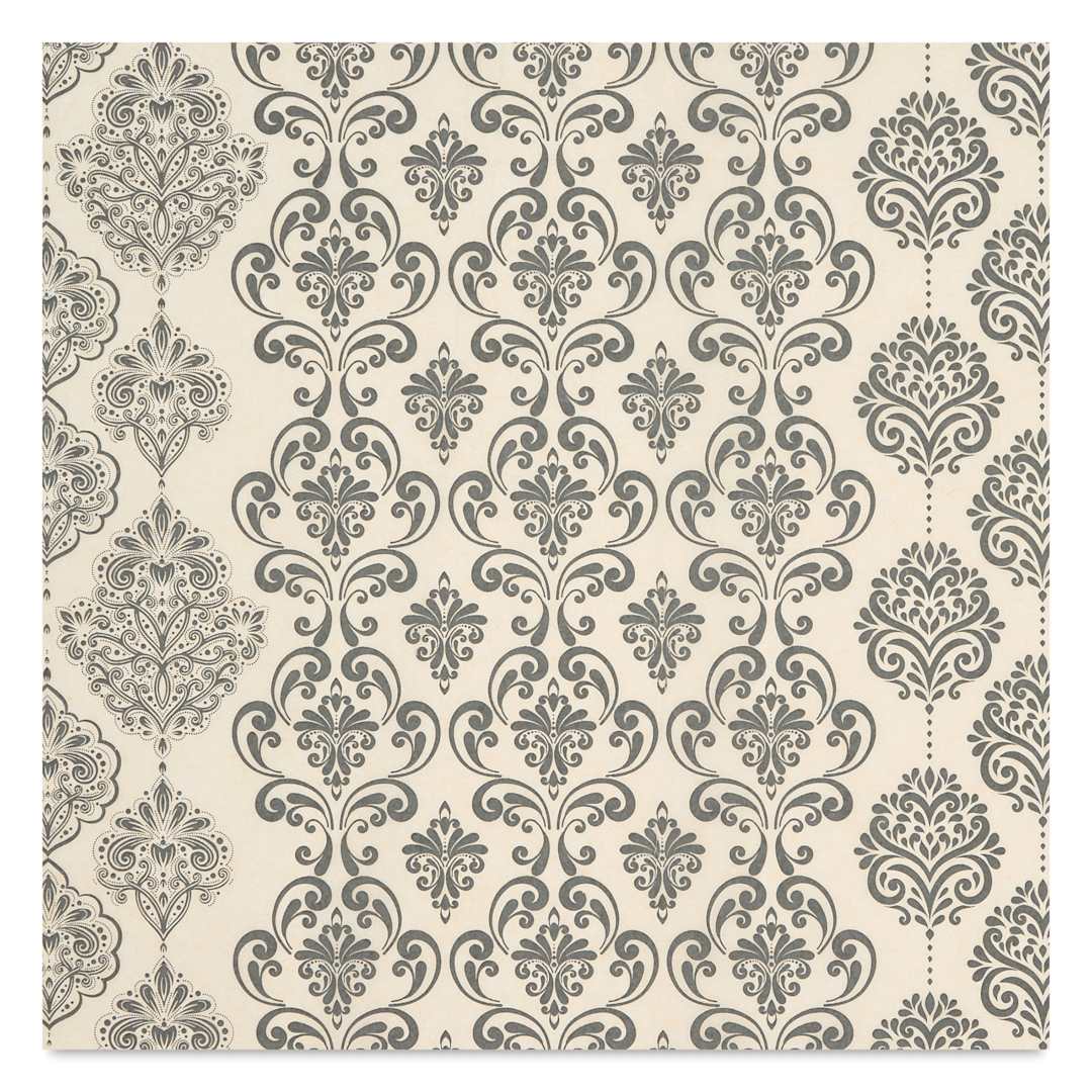 Open in modal - Elan Transfers Underglaze Transfer Sheet - Baroque, Black close up