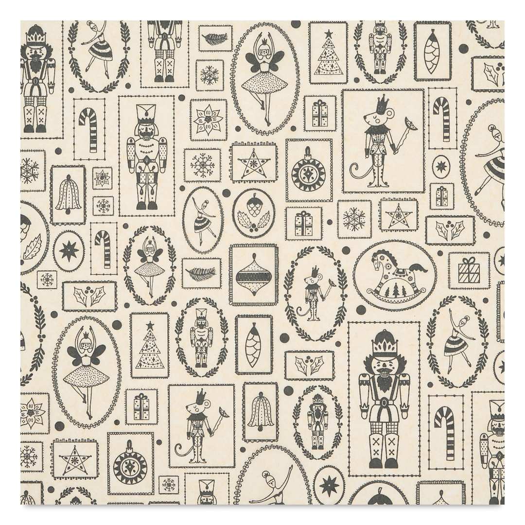 Open in modal - Elan Transfers Underglaze Transfer Sheet - Nutcracker, Black close up