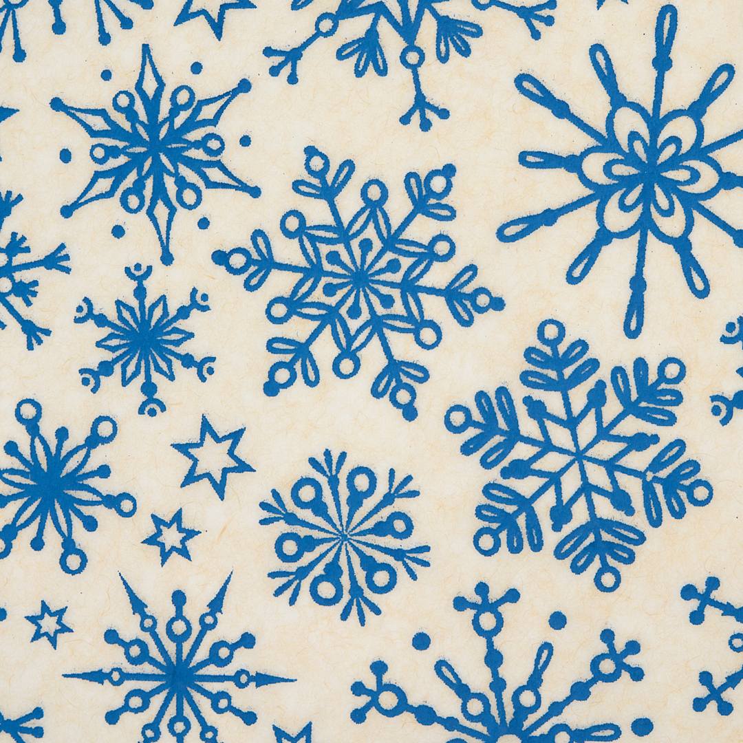 Open in modal - Elan Transfers Underglaze Transfer Sheet - Snowflakes, Blue close up