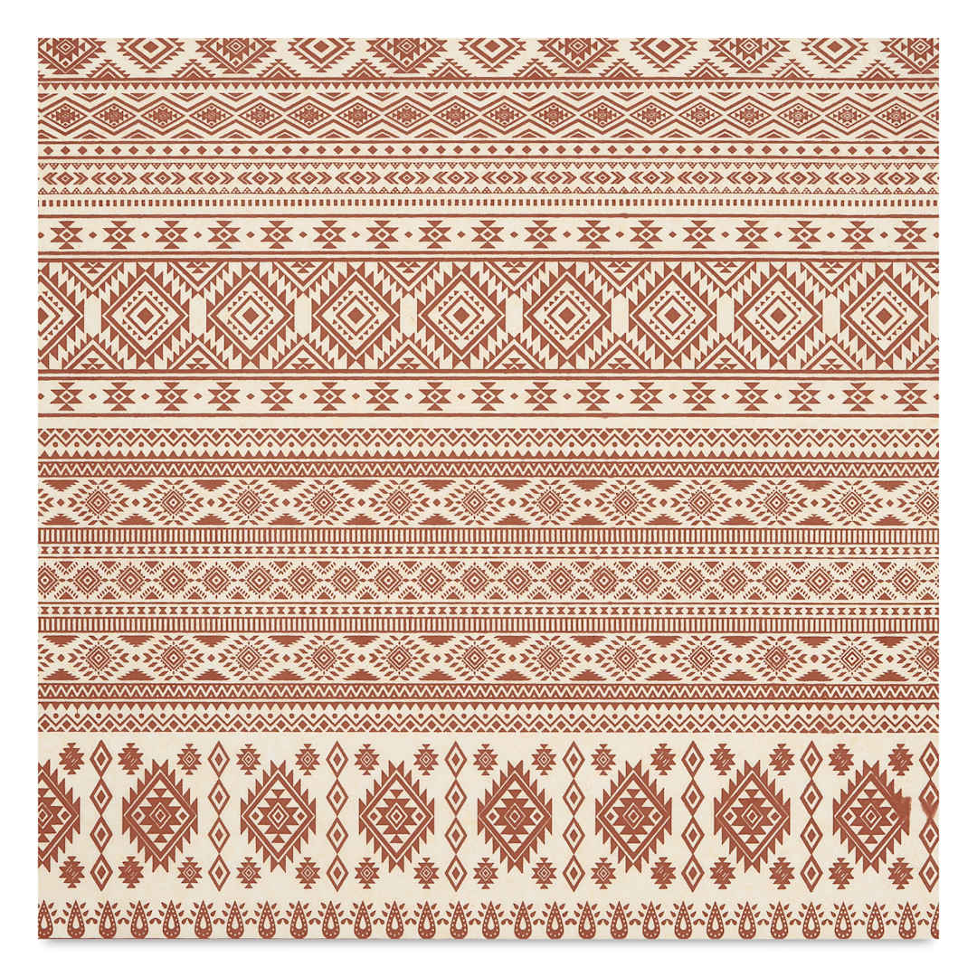 Open in modal - Elan Transfers Underglaze Transfer Sheet - Indigenous Designs, Brown close up