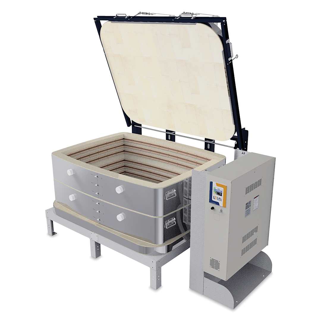 Open in modal - L&L Davinci Rectangular Kiln - TB3418-D, Cone 10, 208V-3P, 83.0A, 18" H x 43-1/2" W x 30-1/2" D