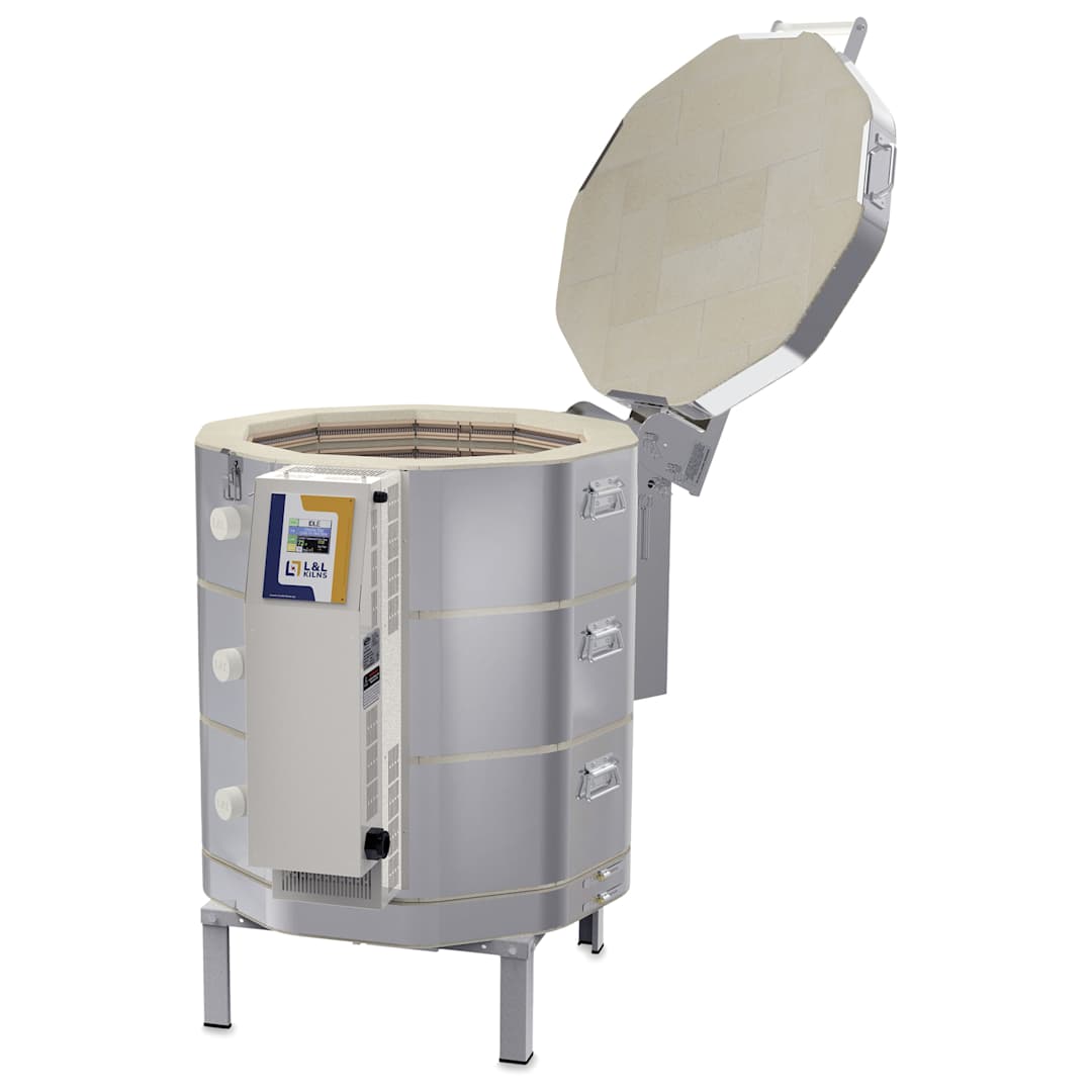 Open in modal - L&L eQuad Pro Production Kiln - eQ2327-3, Cone 10, 208V-3P, 32.3A, 22.3" Dia. x 27" D