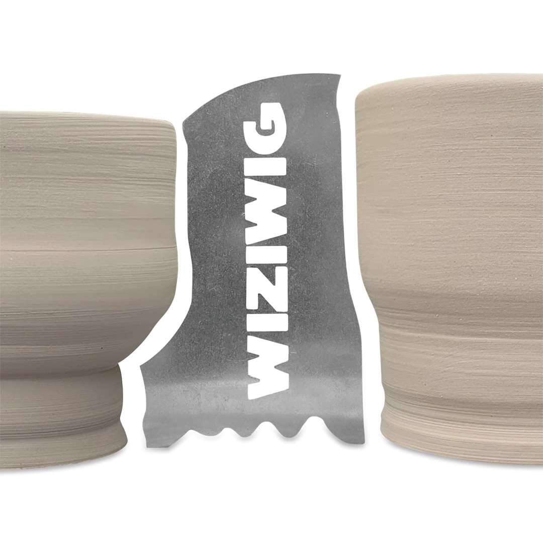 Open in modal - WiziWig Tools Bourbon Makin’ Terry Metal Potter’s Rib - 2-1/2" x 4"