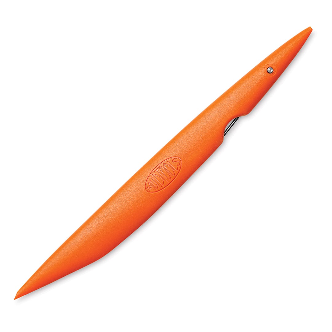 Open in modal - Mudtools Mudshark - Angled Orange Tool with needle retracted