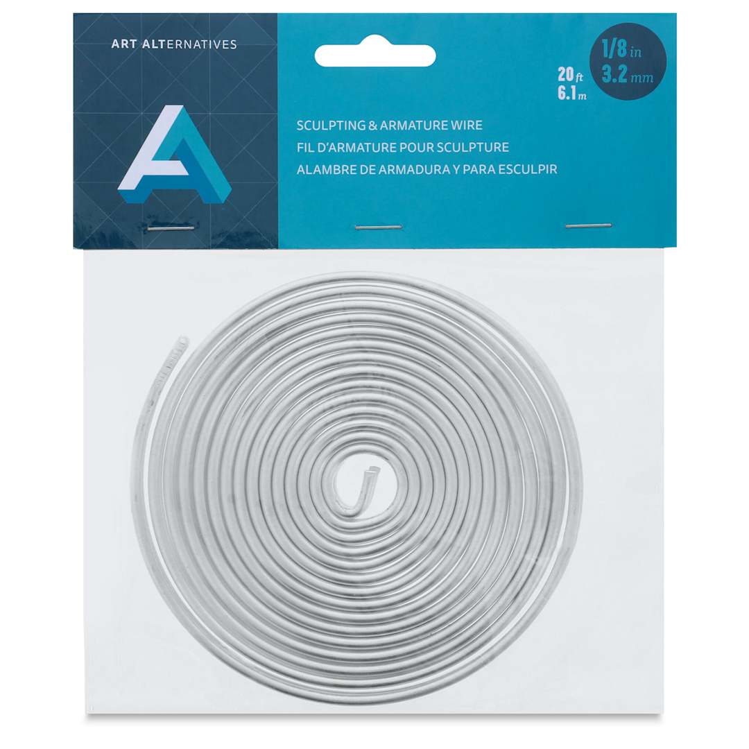 Open in modal - Art Alternatives Armature Wire - 8 gauge, 20 ft (Front of package)