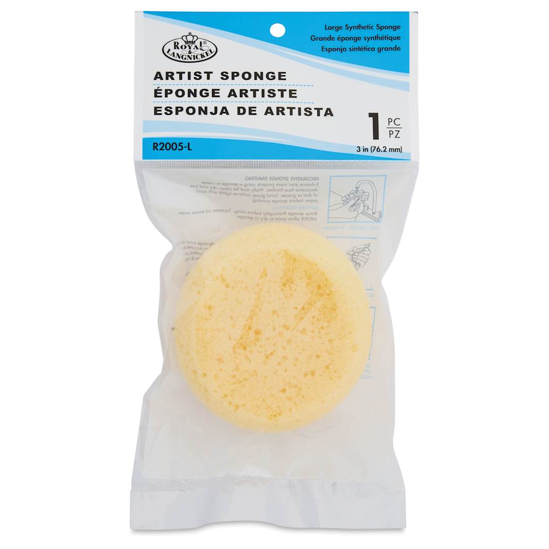 Open in modal - Royal & Langnickel Synthetic Artist Sponge - Large - front of packaging