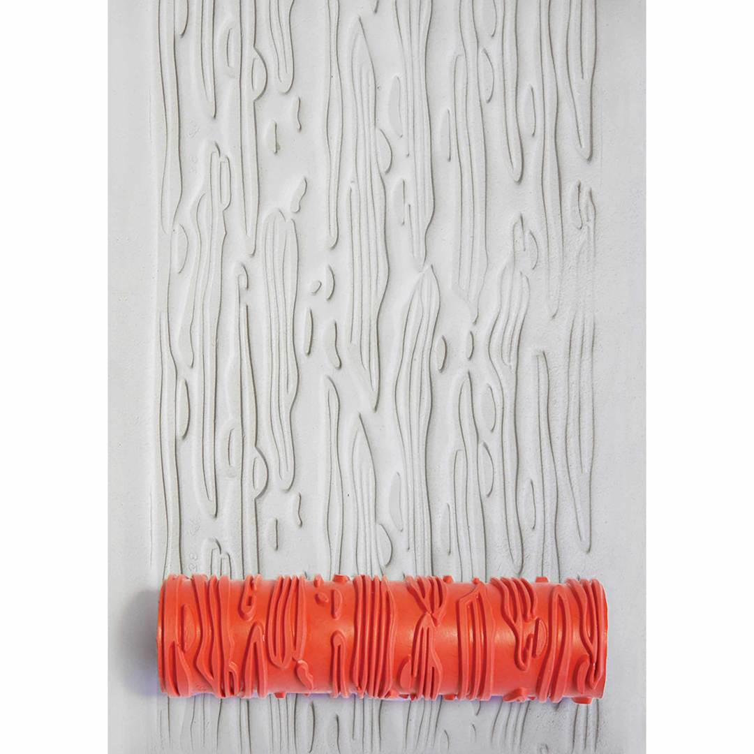 Open in modal - Xiem Tools Art Roller - Stucco 1 applied to clay with roller